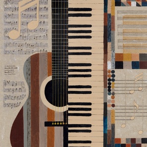 Musical Mosaic with Guitar and Piano